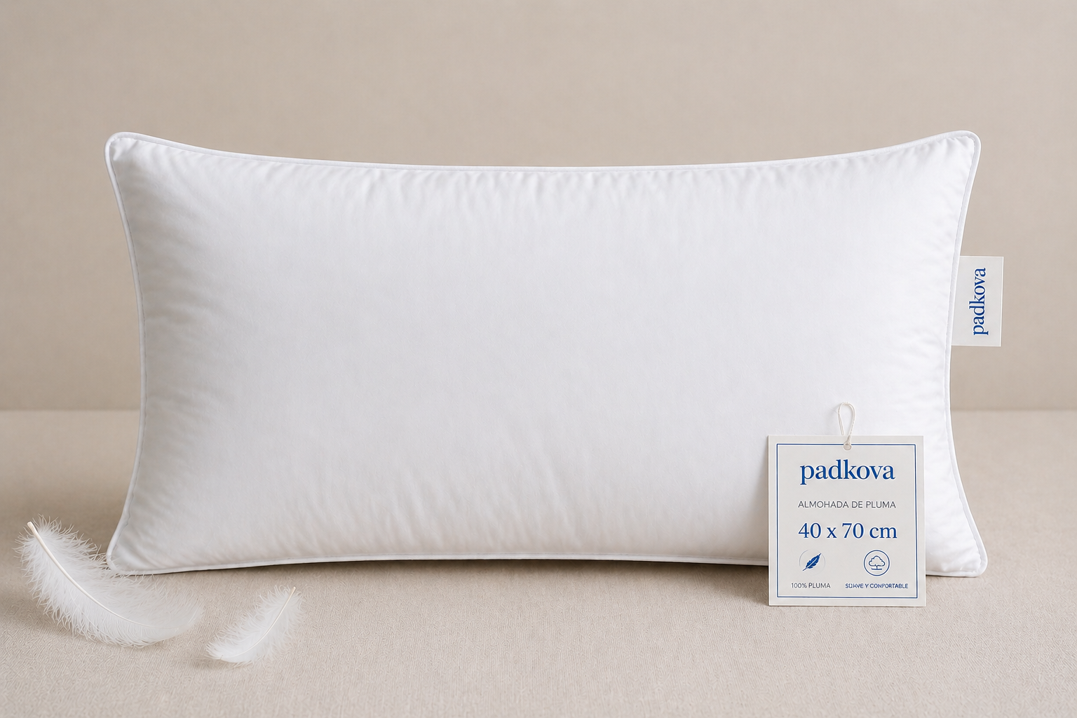 Almohada 80% pluma 20% Duvet 40x70 Padkova
