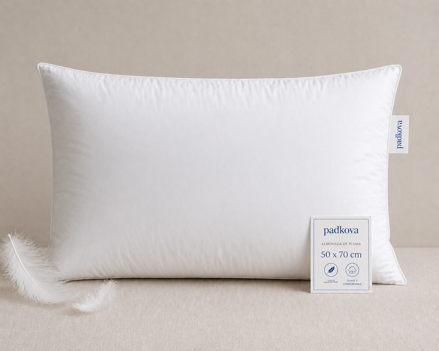 Almohada 80% pluma 20% Duvet 50x70 Padkova